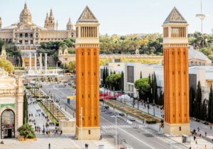 Barcelona city view